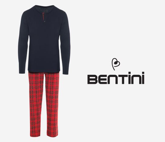 Bim Bentini Ekose Erkek Pijama Takımı 